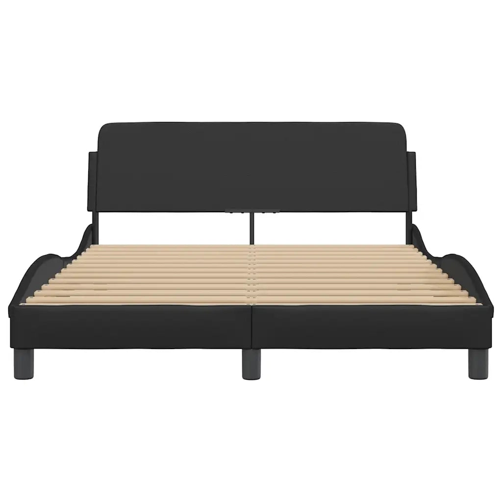 Giroletto Dover Nero 140x200 cm in Similpelle 373198