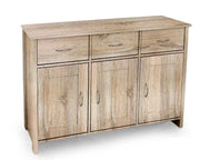 MOBILE DA ARREDO CON 3 CASSETTI E 3 ANTE 115X35X80CM IN COLORE ROVERE
