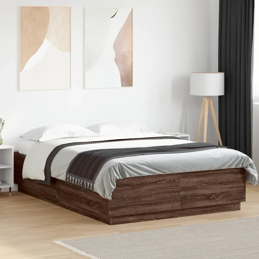 Giroletto Luci LED Rovere Marrone 120x200 cm Legno Multistratocod mxl 91231