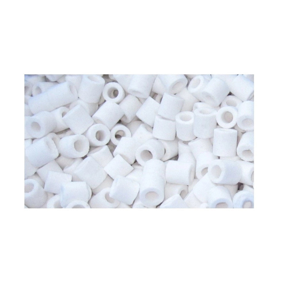 Trade Shop - 250 Gr Cannolicchi In Vetro Sintetizzato Con Calza Per Acquario Ceramica Attiva -