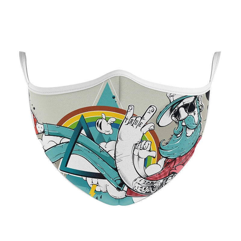 MASCHERINA ULTRA STYLE IN TNT DOPPIO STRATO - HIPPIE-M