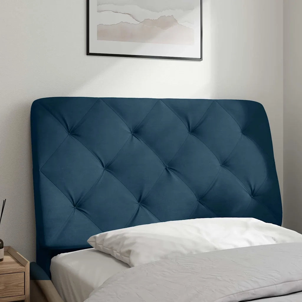 Cuscino Testiera Blu 80 cm in Velluto CFW5411077