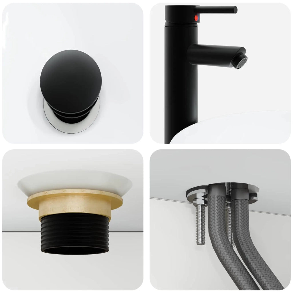 Lavabo da Parete Bianco Lucido 40 x 41 x 40,5 cm CFW2195212