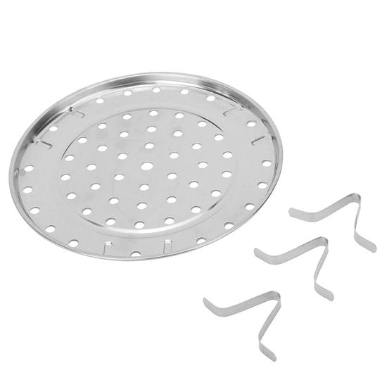 Foglia di vapore in acciaio inossidabile - Stuzzicadenti per vapore - Manico per vapore - Manico per vapore magnetron - Guanto per vapore - Diametro medio 24cm - Prestazioni di vapore migliorate