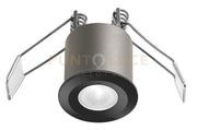 GFA1091C- FARETTO DA INCASSO ANTIABBAGLIO A LED 3000K 230LM 3W D.3,5CM NERO