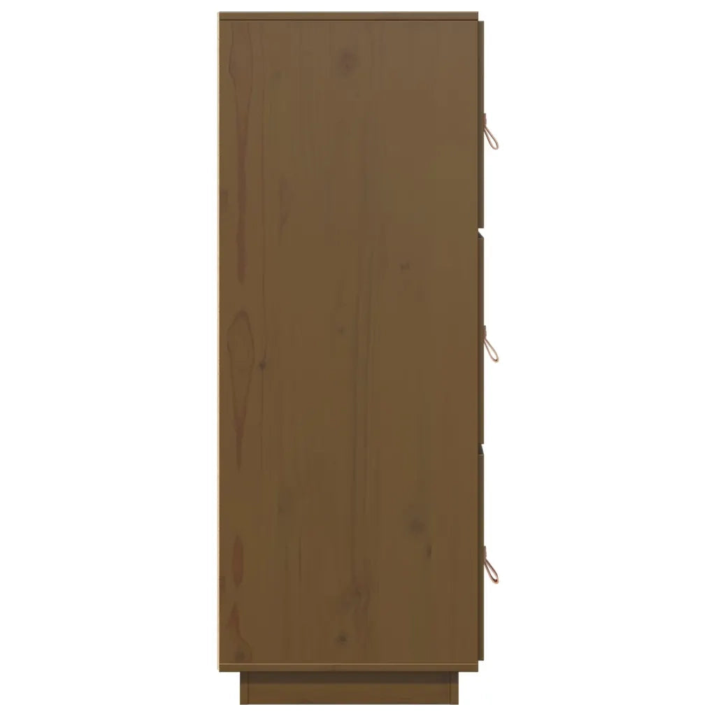 Credenza-Buffet-Armadio da cucina ambra 34x40x108,5 cm in Legno Massello di Pino 336085