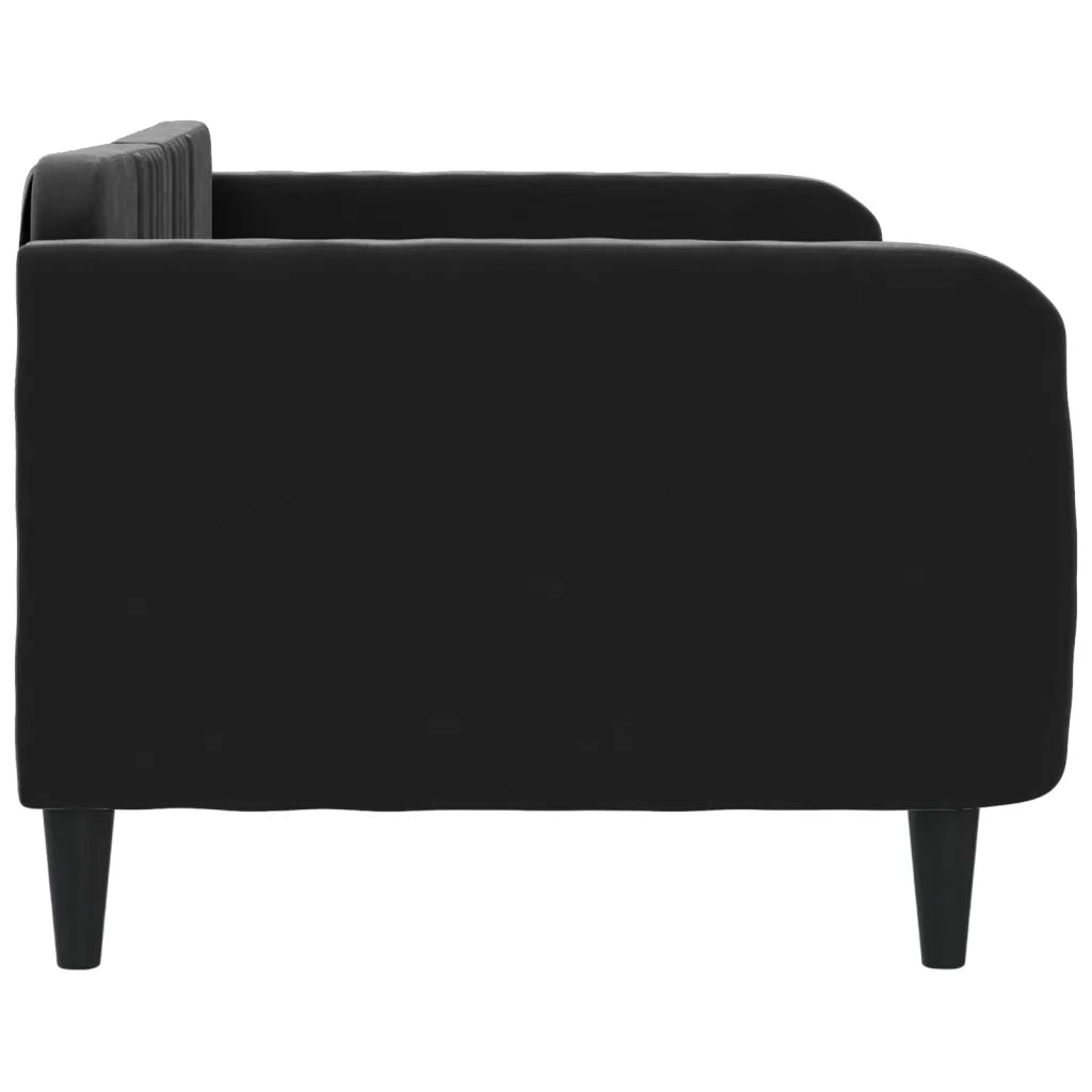 Letto da Giorno Nero 90x200 cm in Velluto 354090