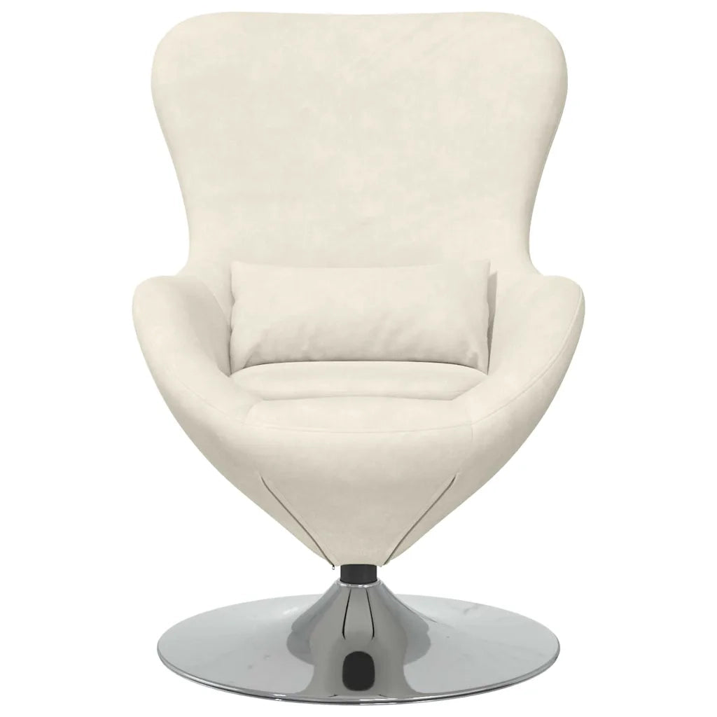 Divano Sedia-Poltrona uovo Crema Velluto