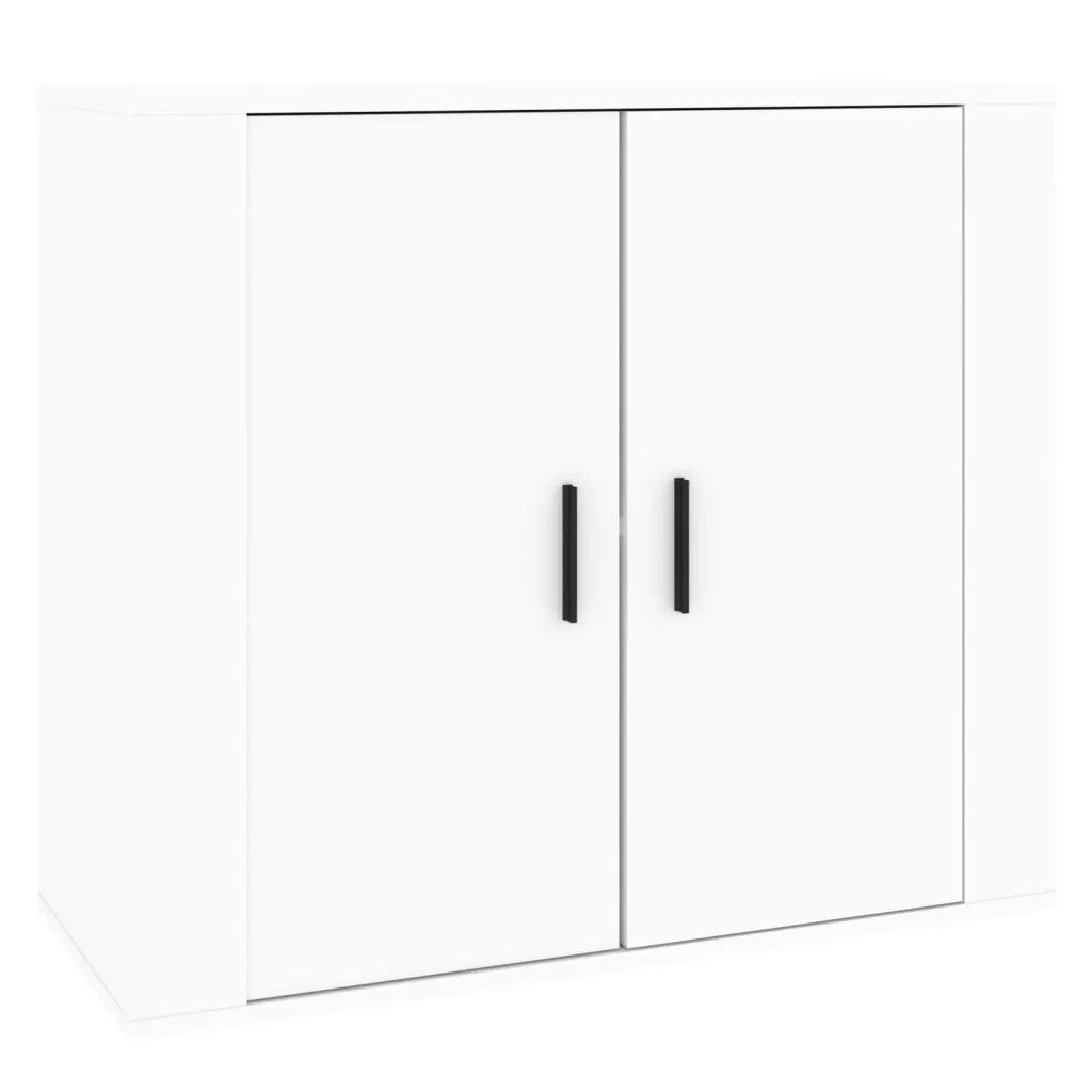 Credenza | Madia | Buffet da pranzo | Armadio da pranzo Bianca 80x33x70 cm in Legno Multistrato