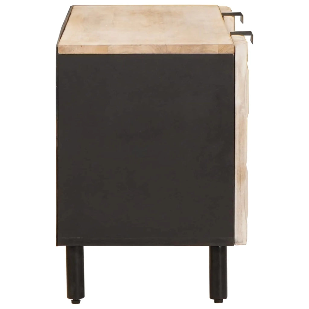Mobile TV con porta Finitura Bianco Lavato 105 x 33 x 46 cm 4017864