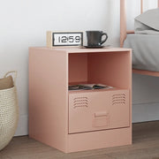 Comodino-Tavolino da notte Rosa 34,5x39x44 cm in Acciaio 634543