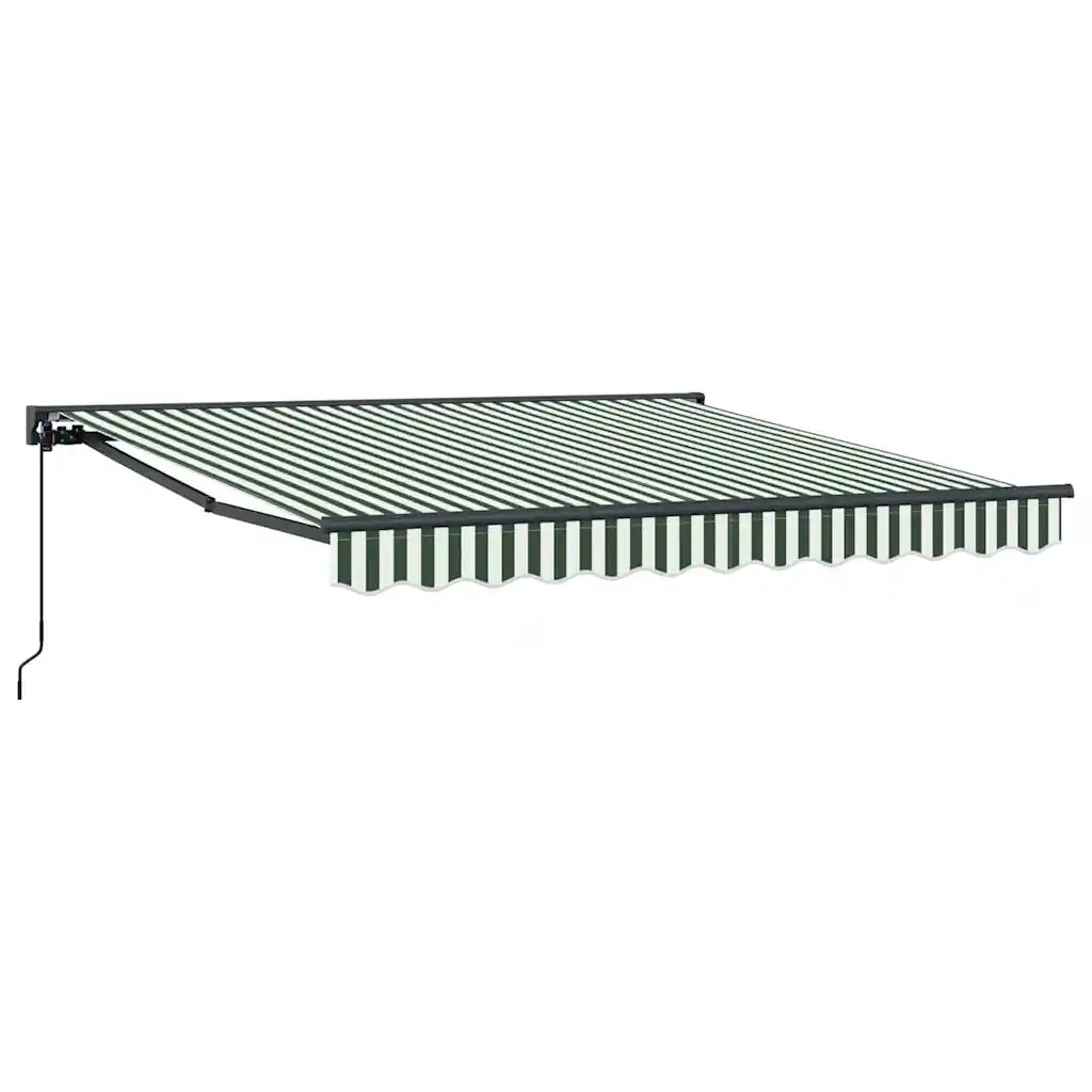 Struttura della tenda-Telaio per tenda da sole Verde e Bianco 350 x 250 cm
