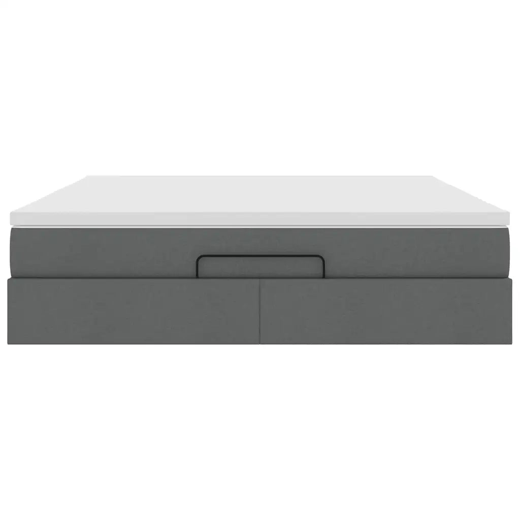 Struttura Letto Pouf con Materasso 160x200 cm in Tessuto