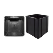 CONTENITORE IN ABS MULTIUSO 17X17XH19 CM NERO  1 PZ