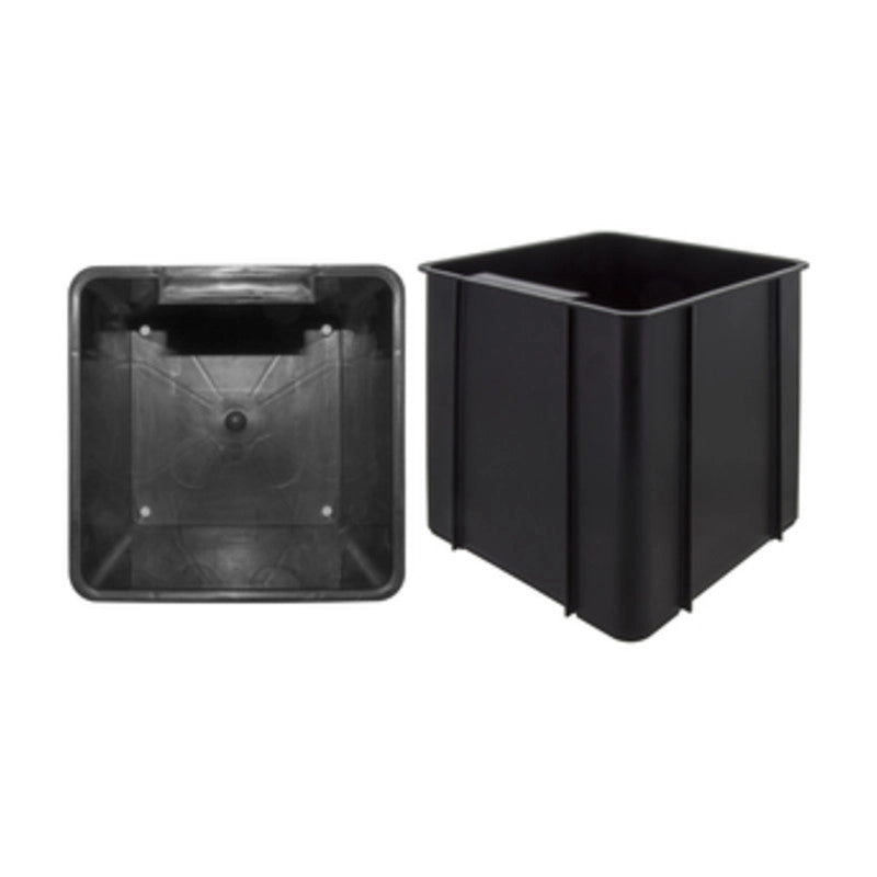 CONTENITORE IN ABS MULTIUSO 17X17XH19 CM NERO  1 PZ