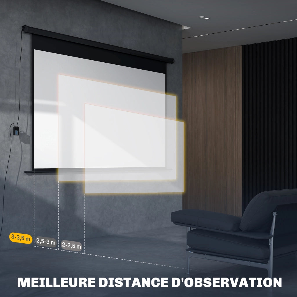 Telo da proiezione motorizzato 120 pollici ¨C zephmum ¨C 297x8x183 cm