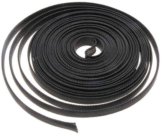 Sleeving a cavo gevlochten 8mm di diametro - Protezione cavo espandibile - Mantello cavo flessibile - Cavo isolato - Protezione cavo - Lunghezza 5 Metri - Sleeve cavo