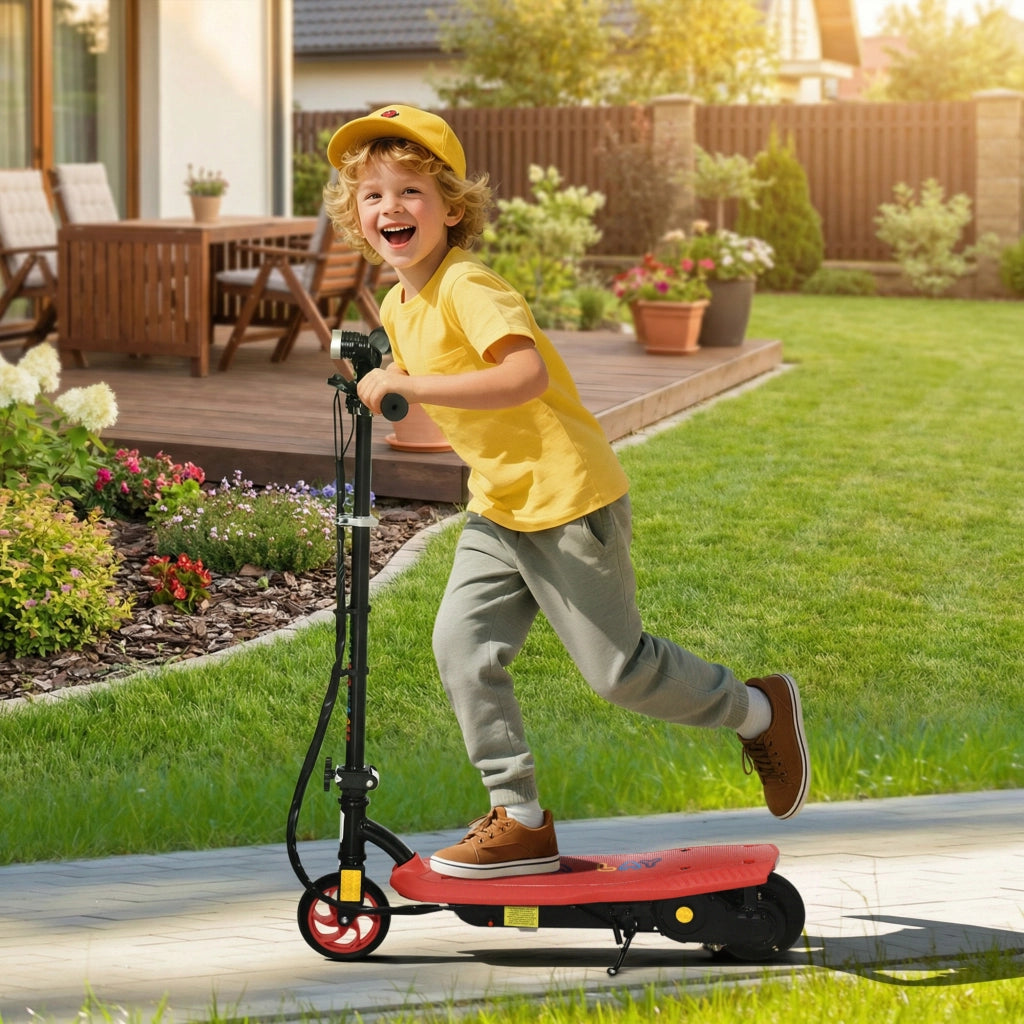 Monopattino elettrico pieghevole per bambini ¨C zephmum ¨C 120W 12km/h 10km autonomia rosso