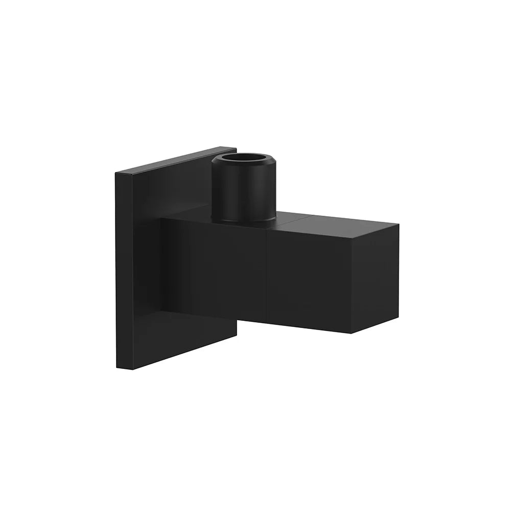 Rubinetto sottolavabo quadrato in ottone nero opaco