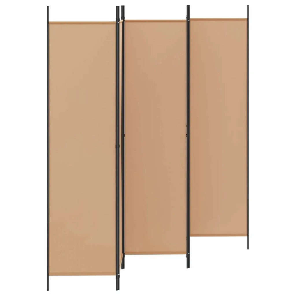 Divisorio Ambienti | Divider per stanze | Paravento a 5 Pannelli Beige 250 x 200 cm Tessuto