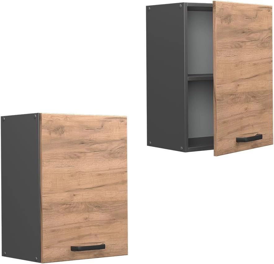 Pensile da cucina R-Line, Quercia dorata, 45 cm, per la libera combinazione all'interno di sistemi cucina modulari