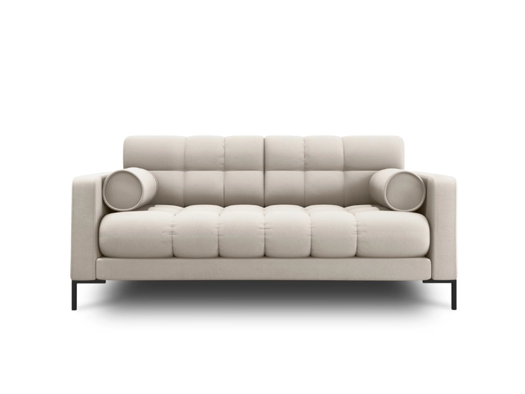 Cosmopolitan Design - Divano "Bali" 2 posti in tessuto strutturato beige 