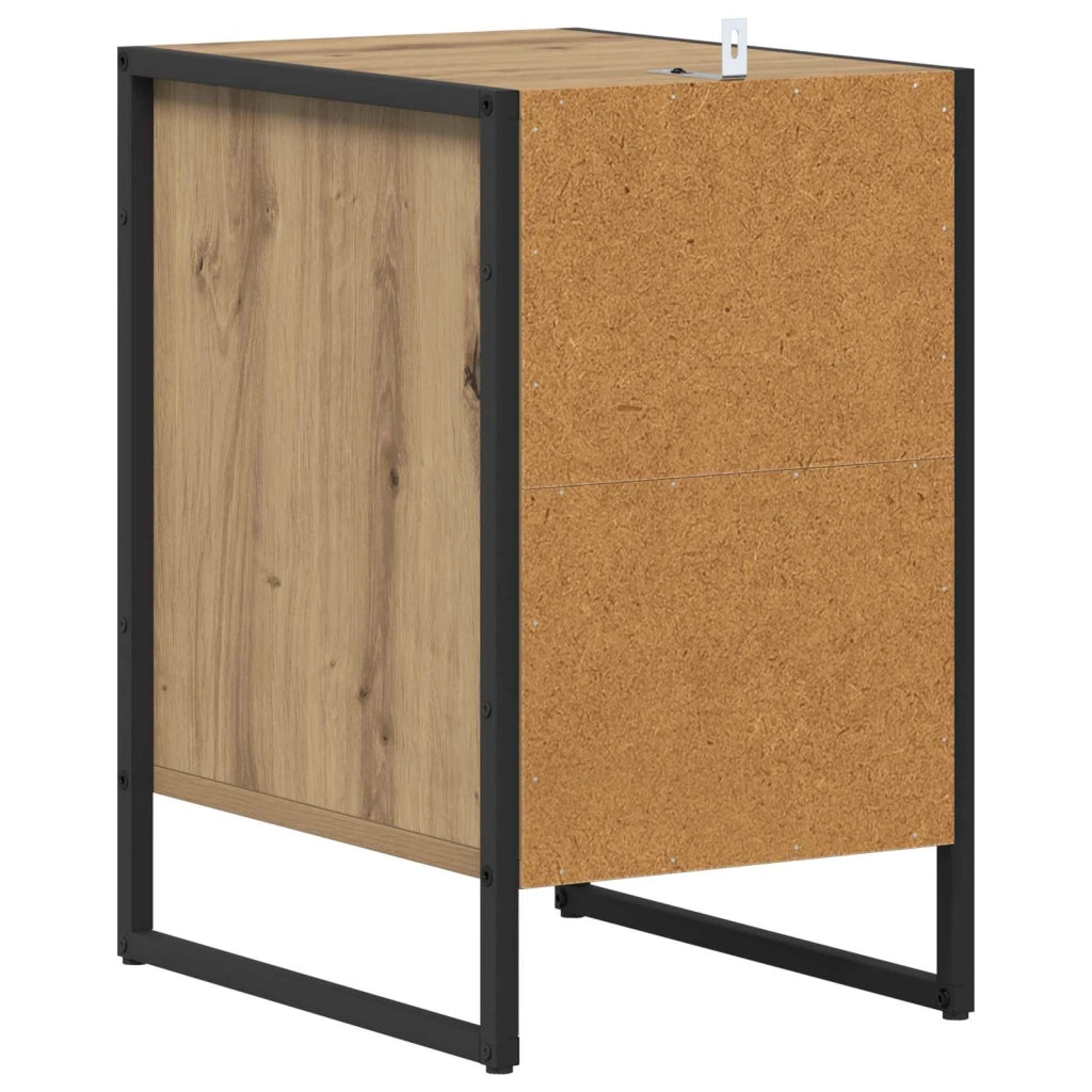 Comodino-Tavolino da notte Rovere Artigianale 39,5 x 30 x 50 cm Legno multistrato 988307
