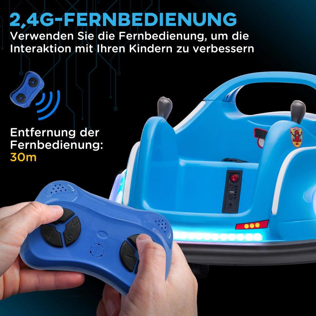 Autoscooter Bambini ¨C Minimal ¨C 360¡ã Giro, Telecomando, Musica, Blu