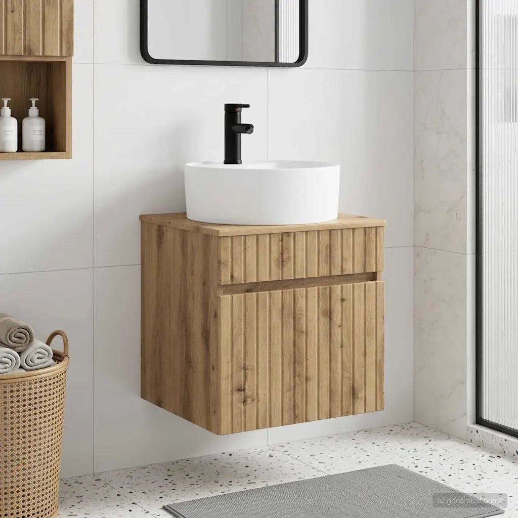 Mobile lavabo da parete Rovere Artigianale 49 x 44,5 x 65 cm 890601