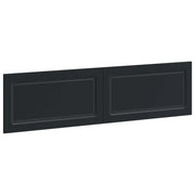 Testiera da Muro UTRECHT Nero Legno ingegnerizzato 897806