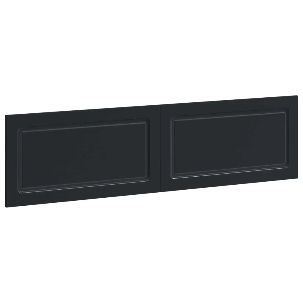 Testiera da Muro UTRECHT Nero Legno ingegnerizzato 897806