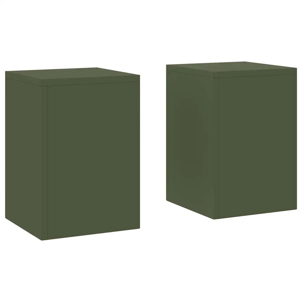 Supporto per piante 2 pcs Oliver verde 24 x 24 x 35 cm Acciaio 865809