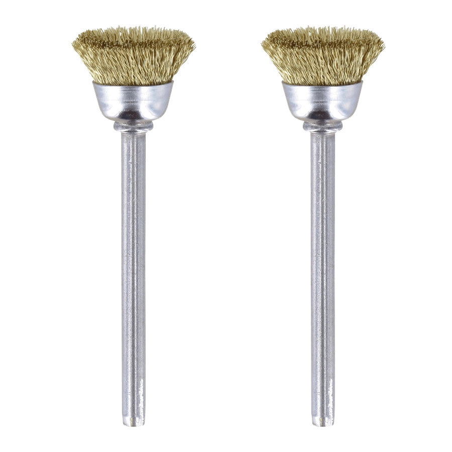 Spazzole in Ottone Dremel per Metalli Oro Argento Rame Ottone Formato: 13 mm - 536