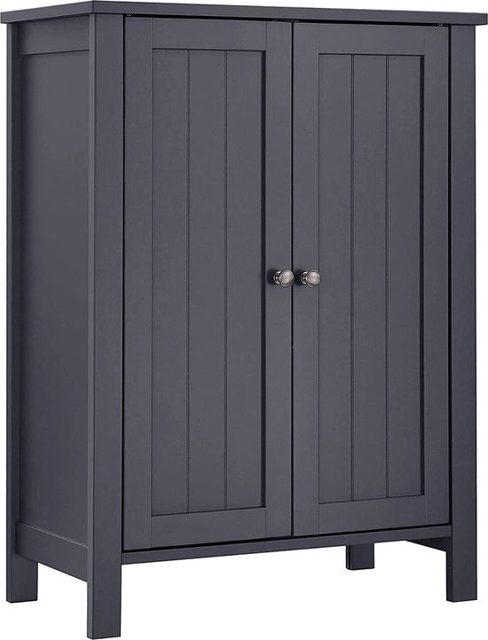 Mobili per bagno Sabine - con caricabatterie - con 2 porte - Pannelli regolabili - MDF - Bianco 60x30x80cm