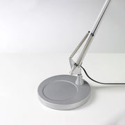 Base Per Lampada Arc Metallo Argento
