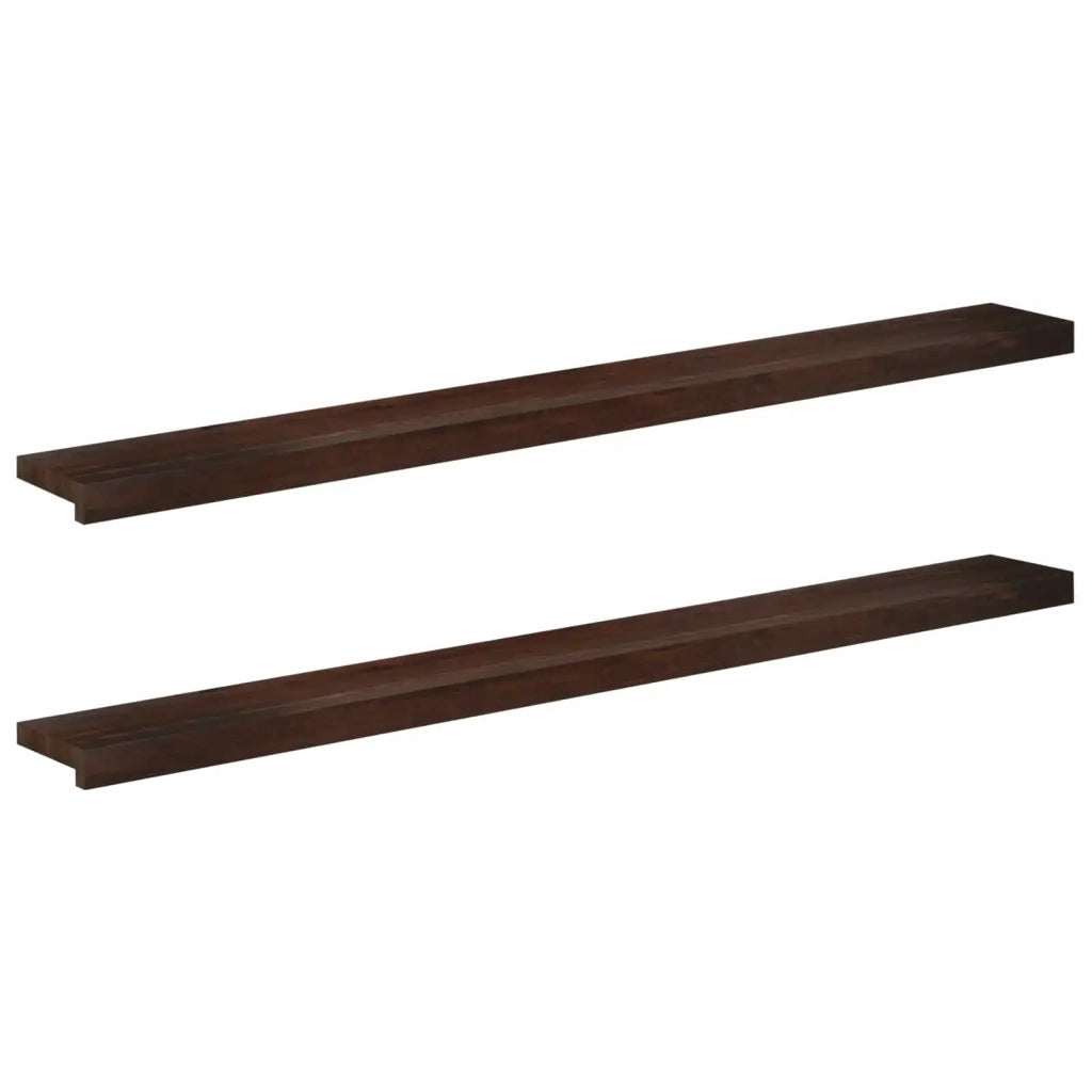 Soglie per finestre 2 pz Marrone Scuro 160 x 20 x 2 cm 42048302