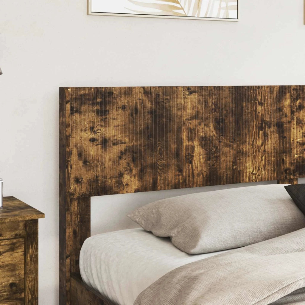 Struttura del letto con stoccaggio e testata Rovere Fumo 3414363