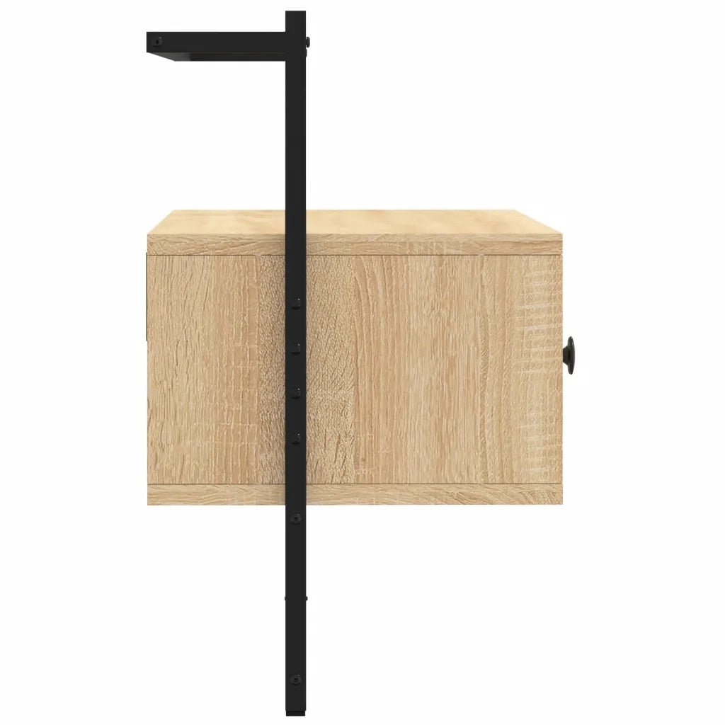 Mobile TV a Muro Rovere Sonoma 60,5x30x51 cm Legno Multistrato 833454