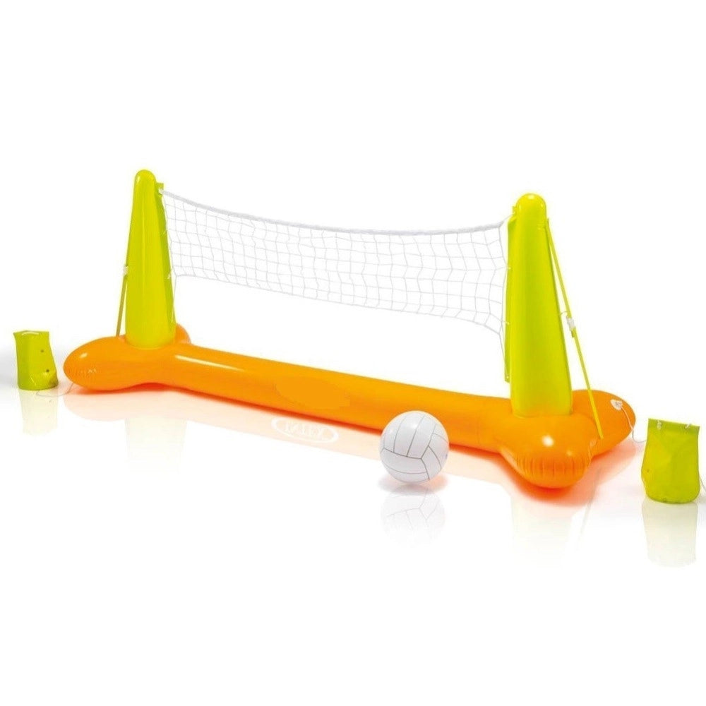 Trade Shop - Gioco Volleyball Pallavolo Rete Gonfiabile E Pallone Da Piscina 239 X 64 X 91 Cm -