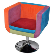 Poltrona a Cubo con Design Patchwork in Tessuto  cod mxl 73541