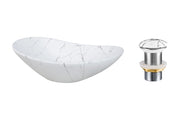 Set lavabo con tappo click-clack Lavabi da appoggio 62 x 1401 x 36 cm