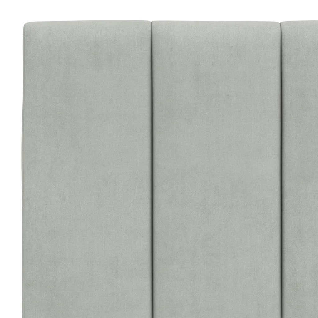 Giroletto senza Materasso Hanko Grigio Chiaro 140x190 cm Velluto 3207843
