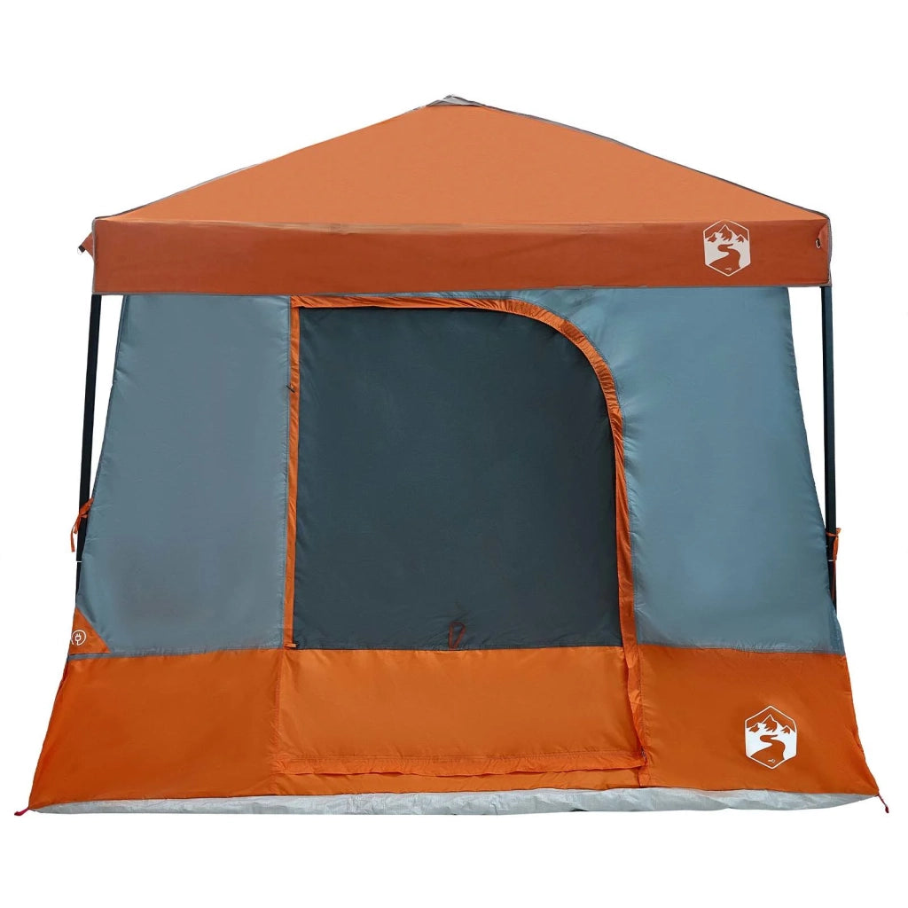Set di Tende da Campeggio con tetto 2 pcs Grigio e arancione 3337179