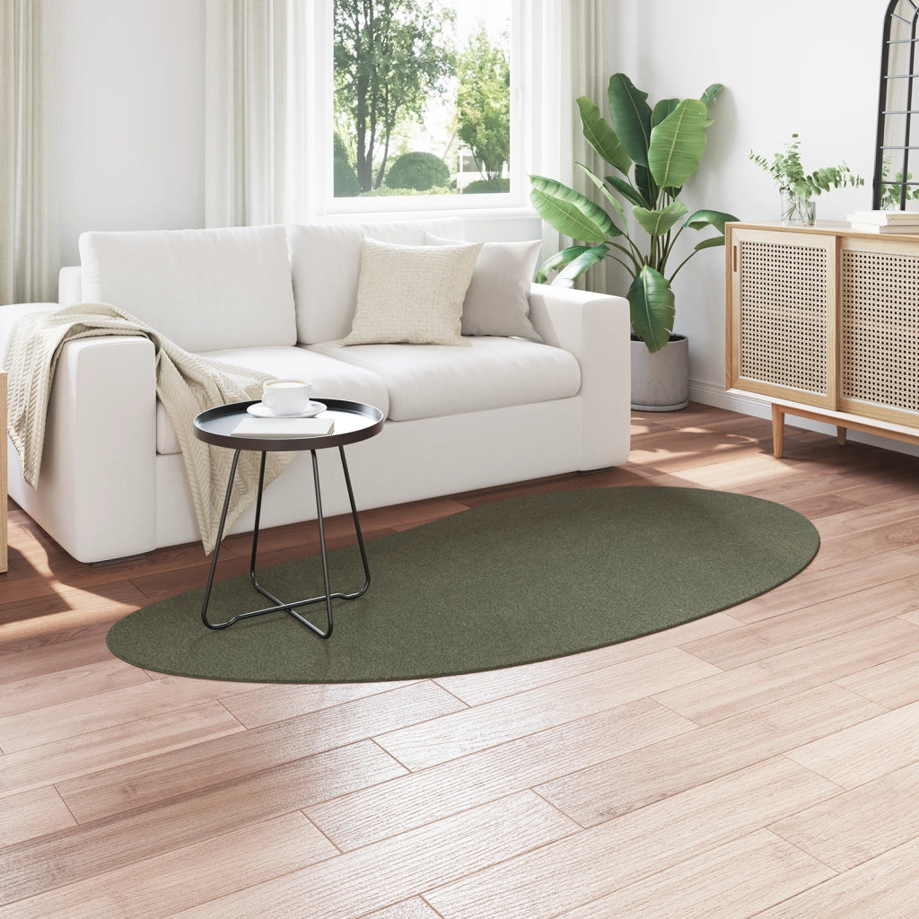 Tappeto Verde Foresta 100x200 cm Poliestere Antiscivolo