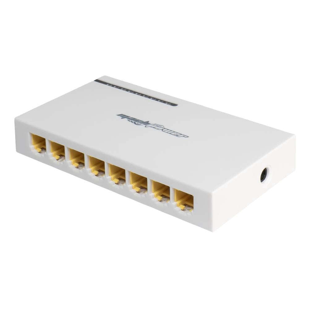 Mach power switch gigabit ethernet desktop non gestito per rete domestica e ufficio *** numero posti 8 porte, confezi...