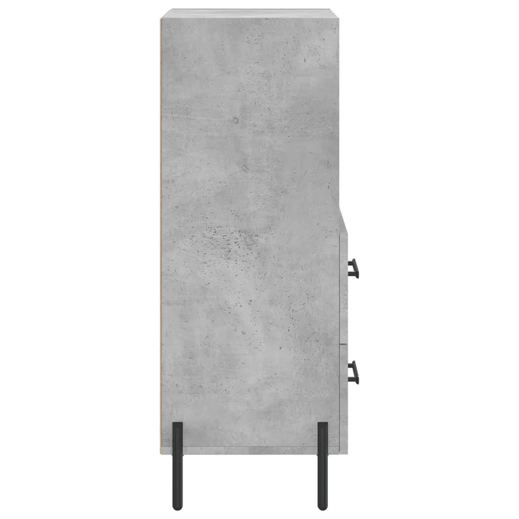 Buffet credenza cassettiera armadio mobile contenitore organizer per cucina soggiorno salotto 34,5 x 34 x 90 cm legno ingegnerizzato grigio 02_0031916