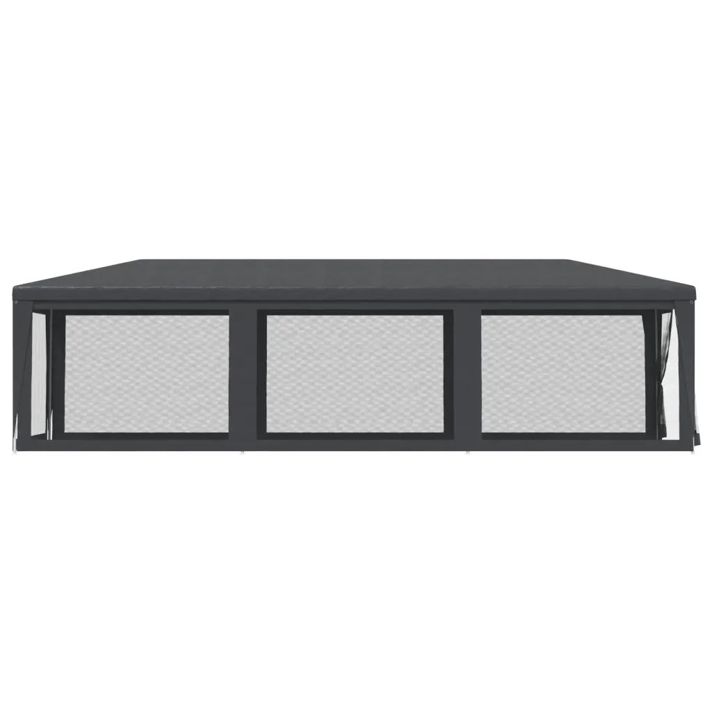Tenda per Feste 8 Pareti Laterali in Rete Antracite 3x9 m HDPE