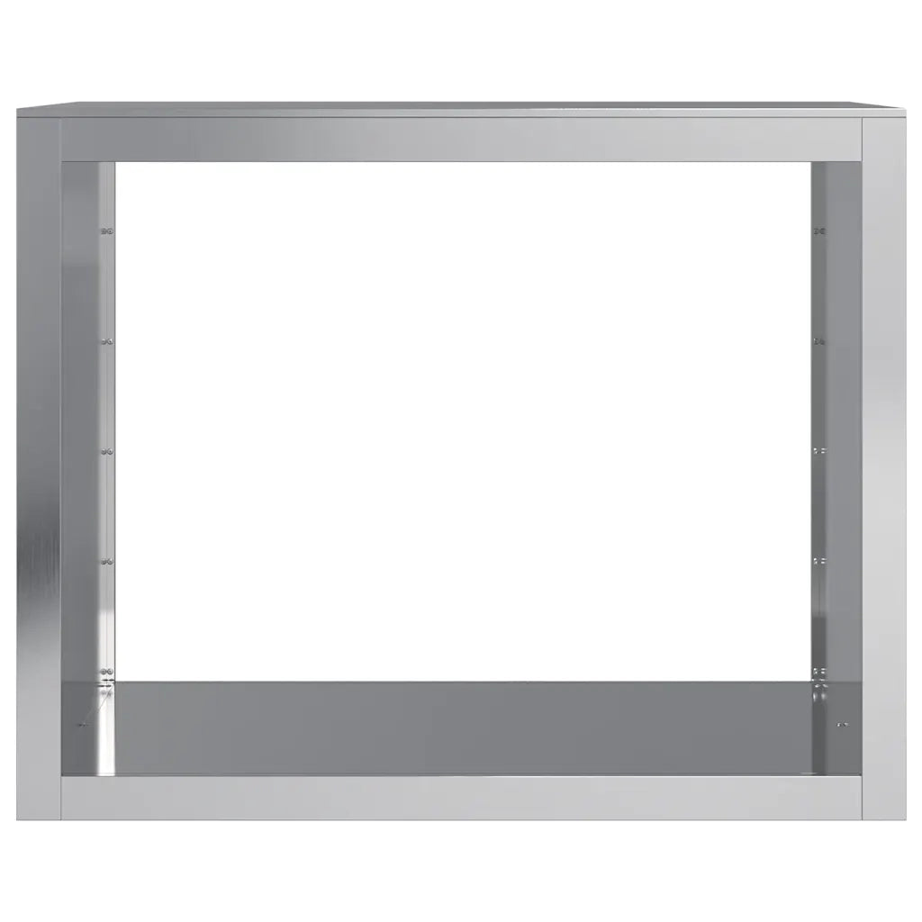 Rastrelliera per Legna da Ardere 100x40x80cm in Acciaio Zincato 850980