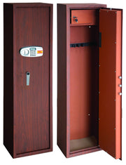 Utilia TOP Security ARMADIO PORTAFUCILI ELETTRONICO EFFETTO LEGNO 8 Posti mm.400x280x1480 h