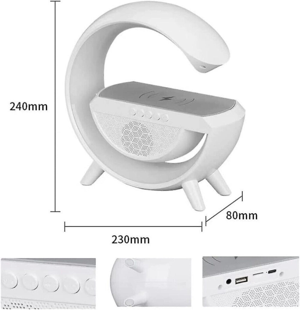 Lampada LED RGB con ricarica wirelless bluetooth Speaker Ricaricabile radio fm